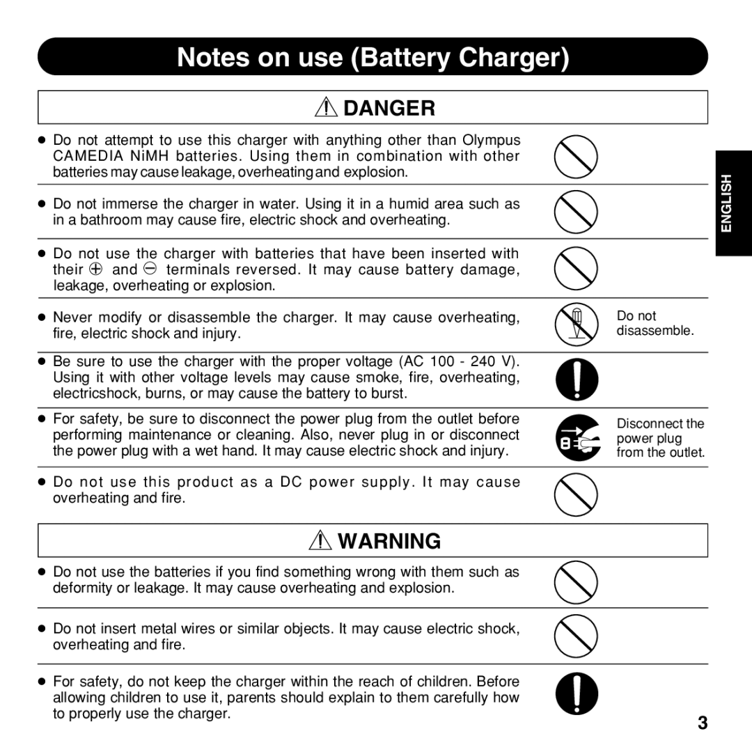 Olympus BU-300 instruction manual English 