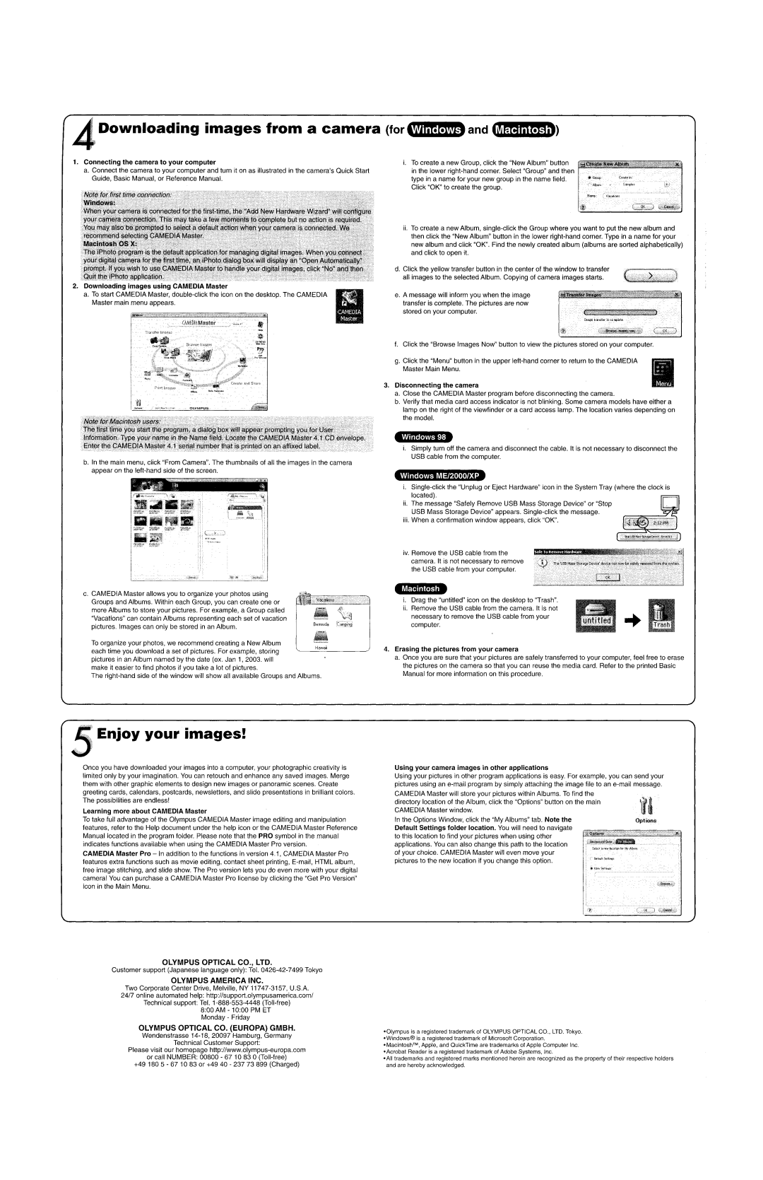 Olympus C-150 quick start 