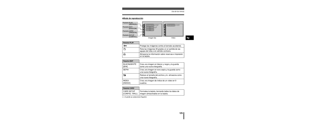 Olympus C-160 manual 125, Indice 