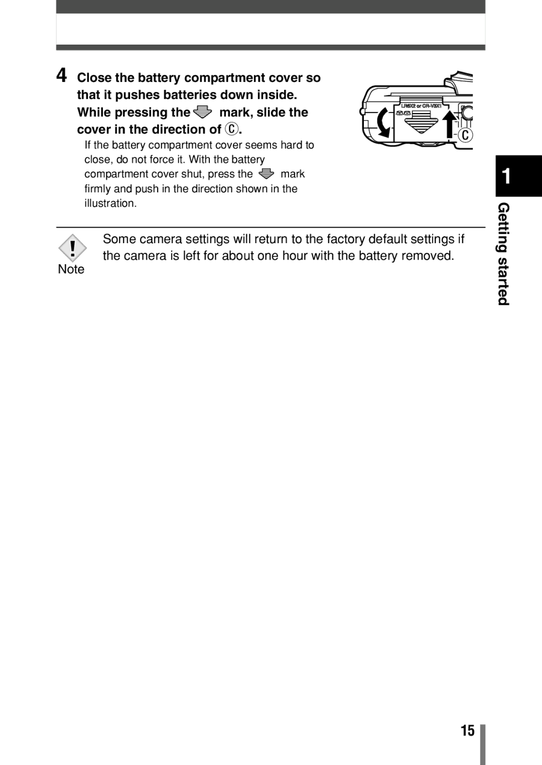 Olympus D390, D-390, C-150 operation manual Loading batteries 