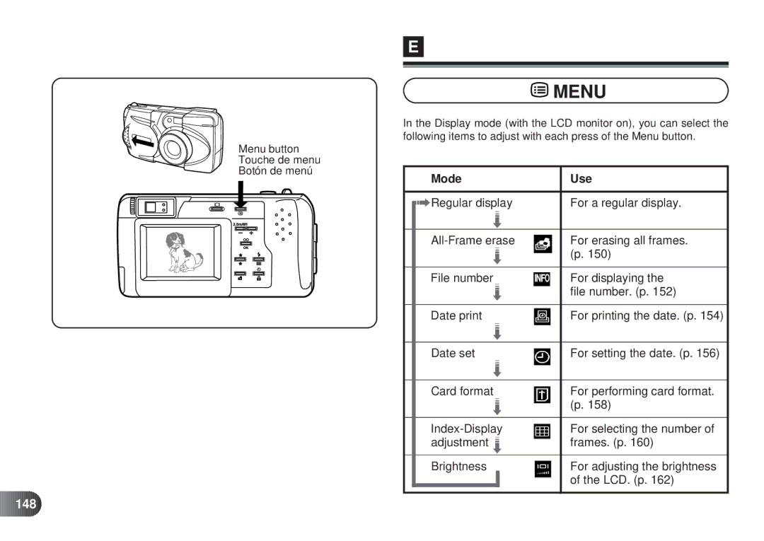 Olympus D-450 manual 148 