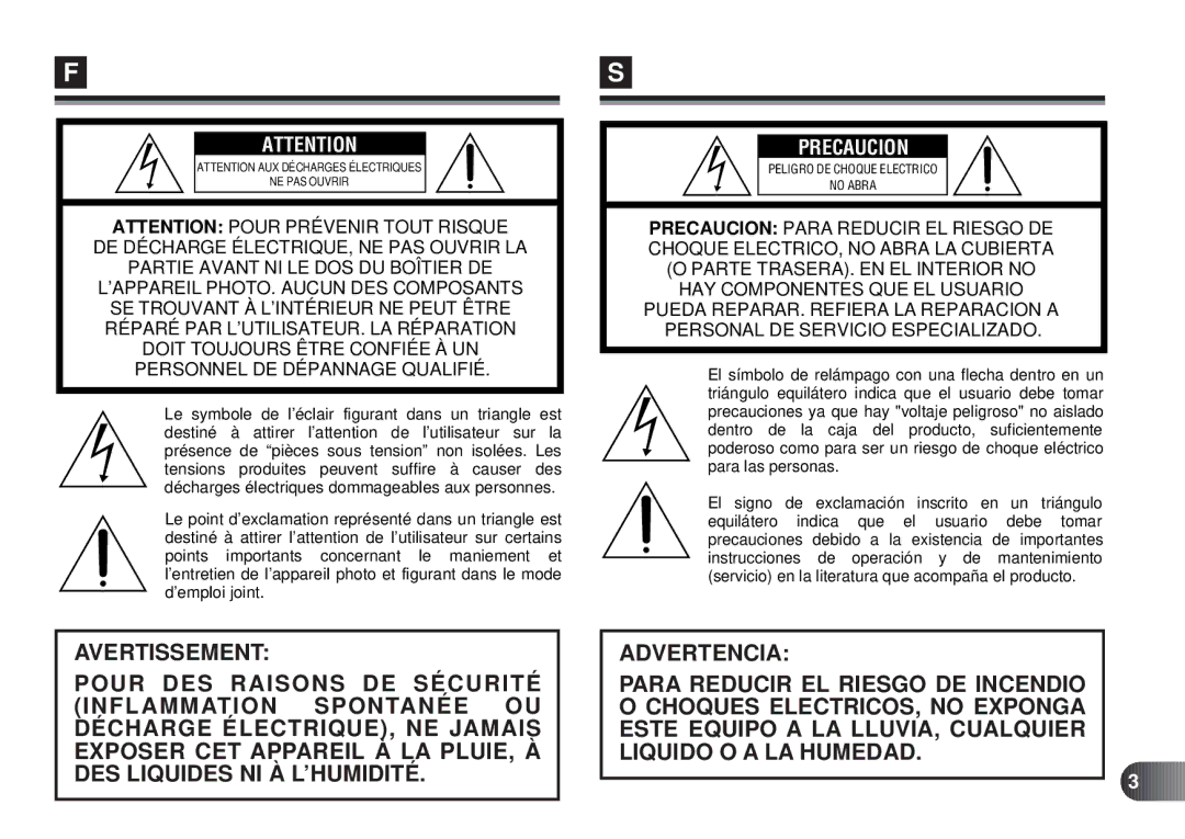 Olympus D-450 manual Precaucion 