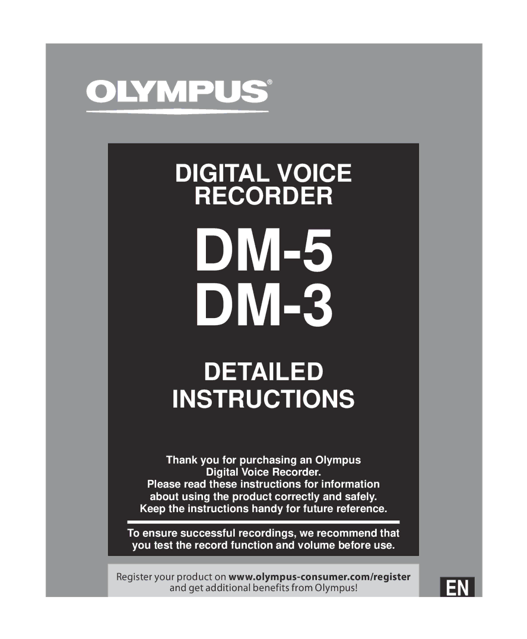 Olympus manual DM-5 DM-3 