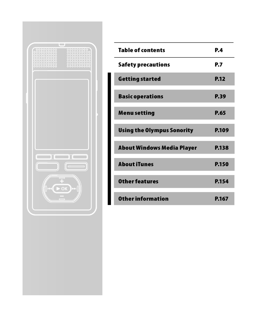 Olympus DM-5, DM-3 manual 