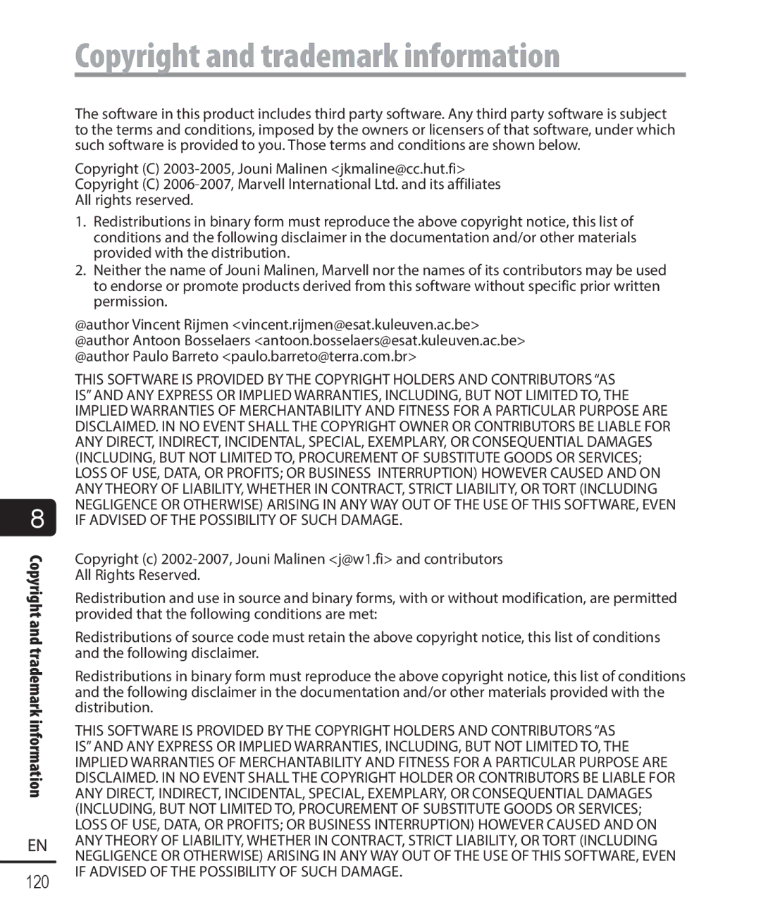 Olympus DM-901 user manual 120 