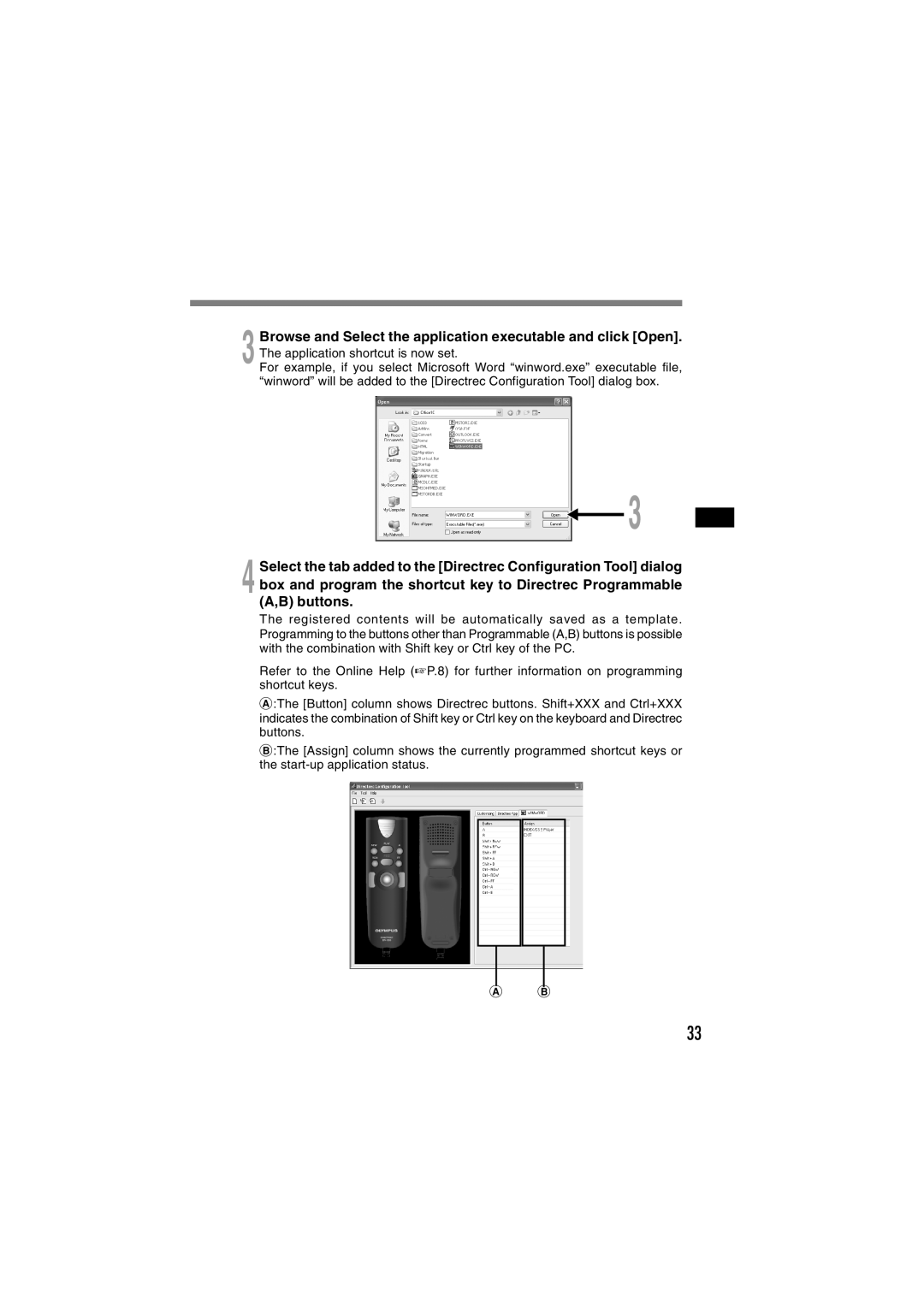 Olympus DR-1000 manual 