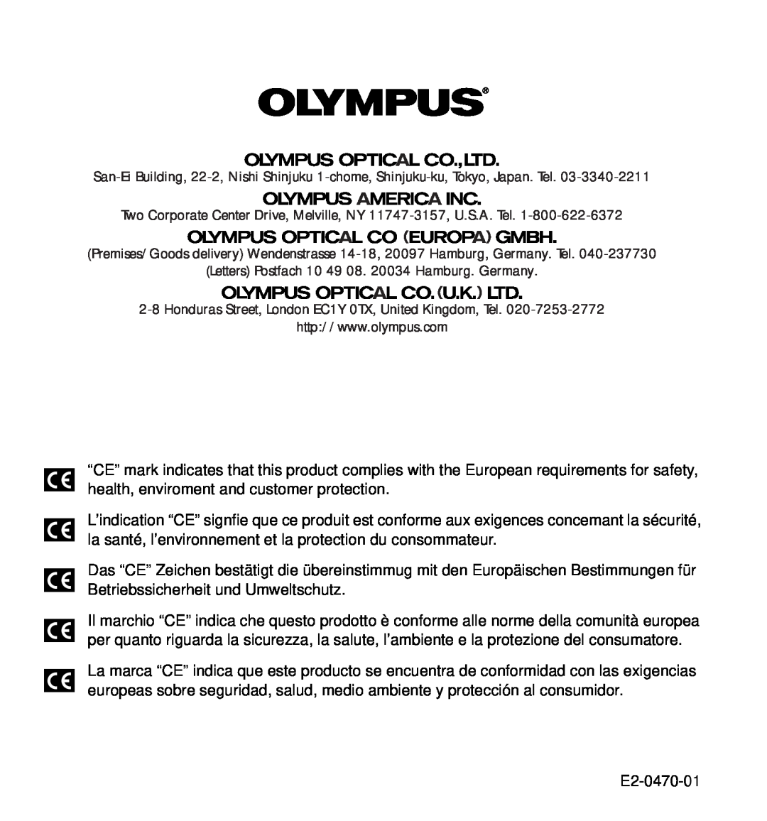 Olympus DS-3000 manual E2-0470-01 