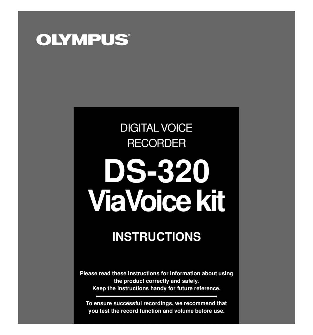 Olympus DS-320 manual 