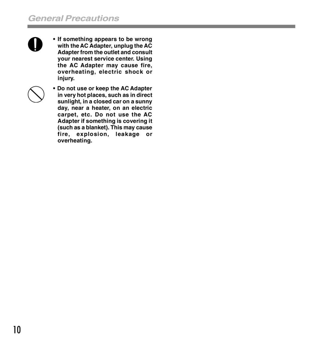 Olympus DS-5000iD manual General Precautions 