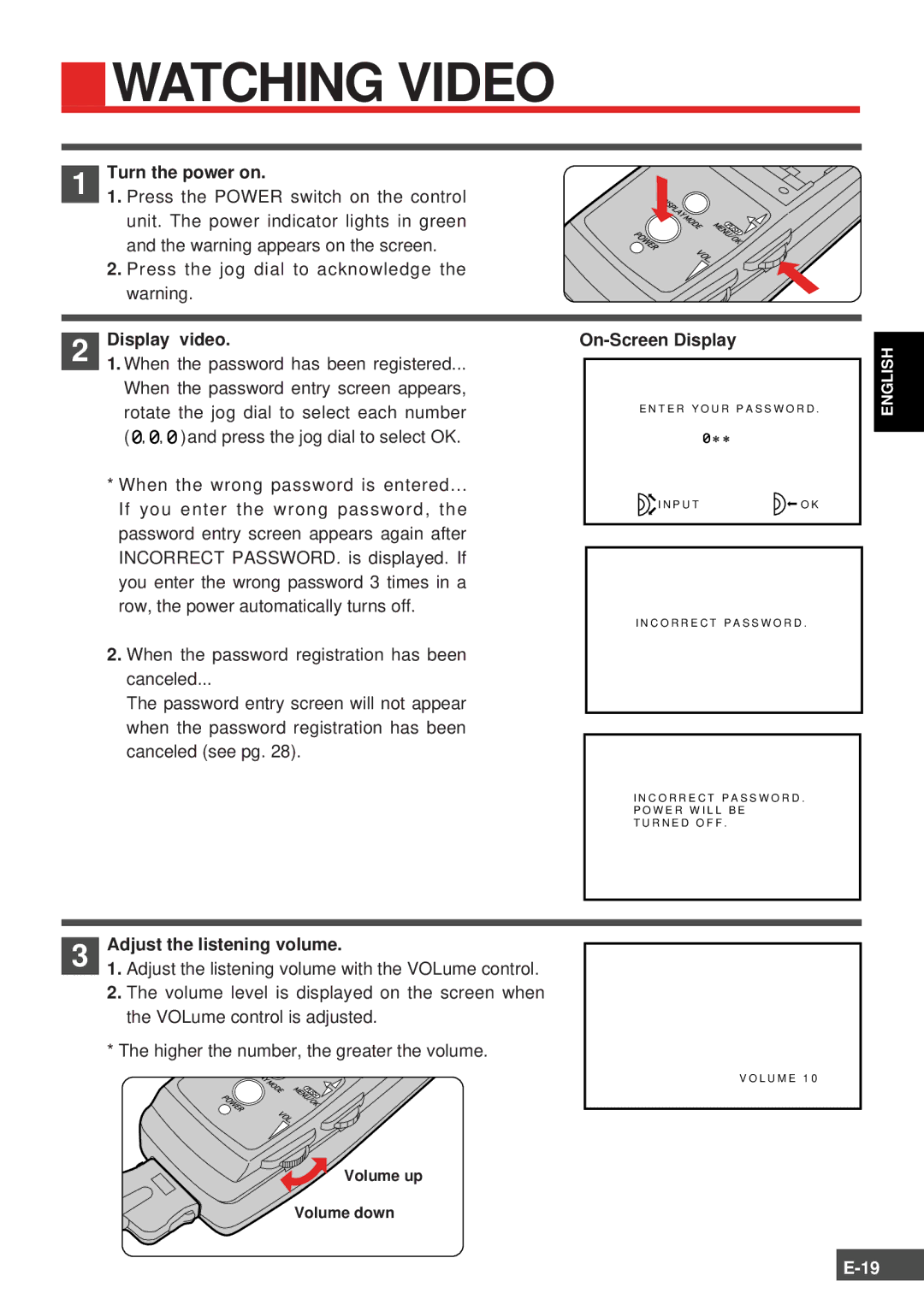 Olympus FMD-150W-US instruction manual Watching Video 