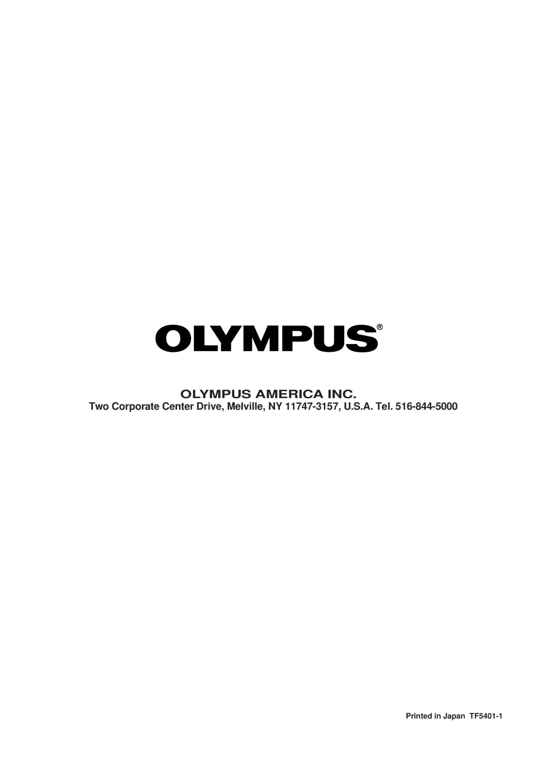 Olympus FMD-150W-US instruction manual Olympus America INC 