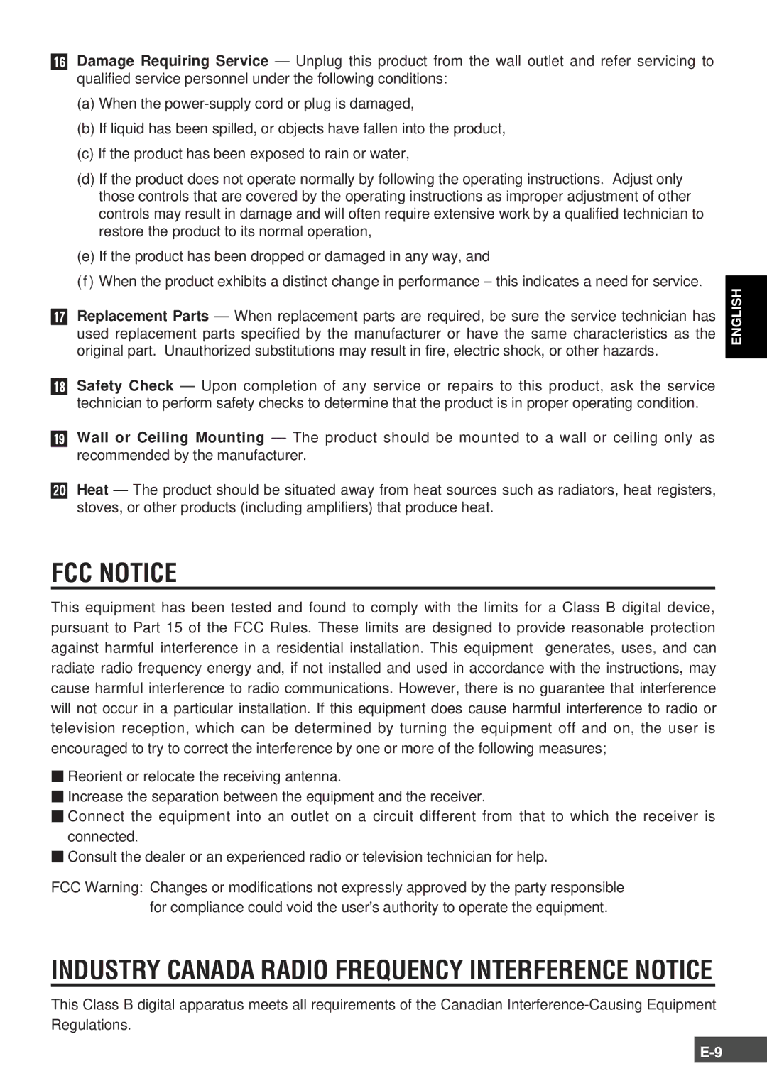 Olympus FMD-150W-US instruction manual FCC Notice 