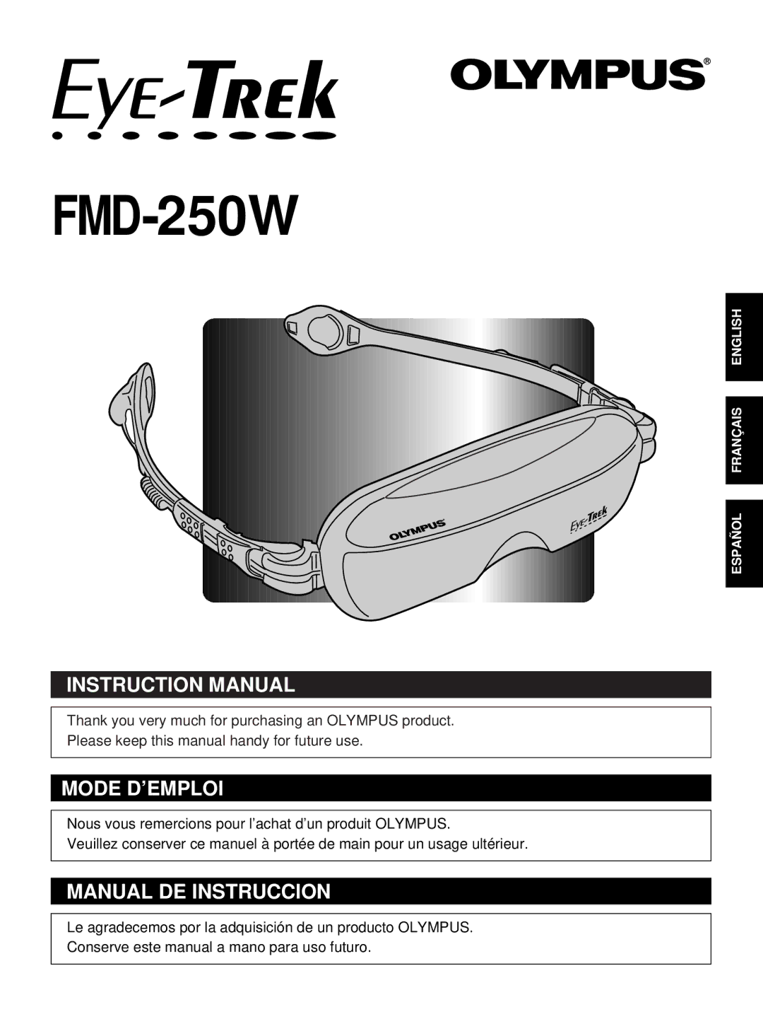 Olympus FMD-250W instruction manual 