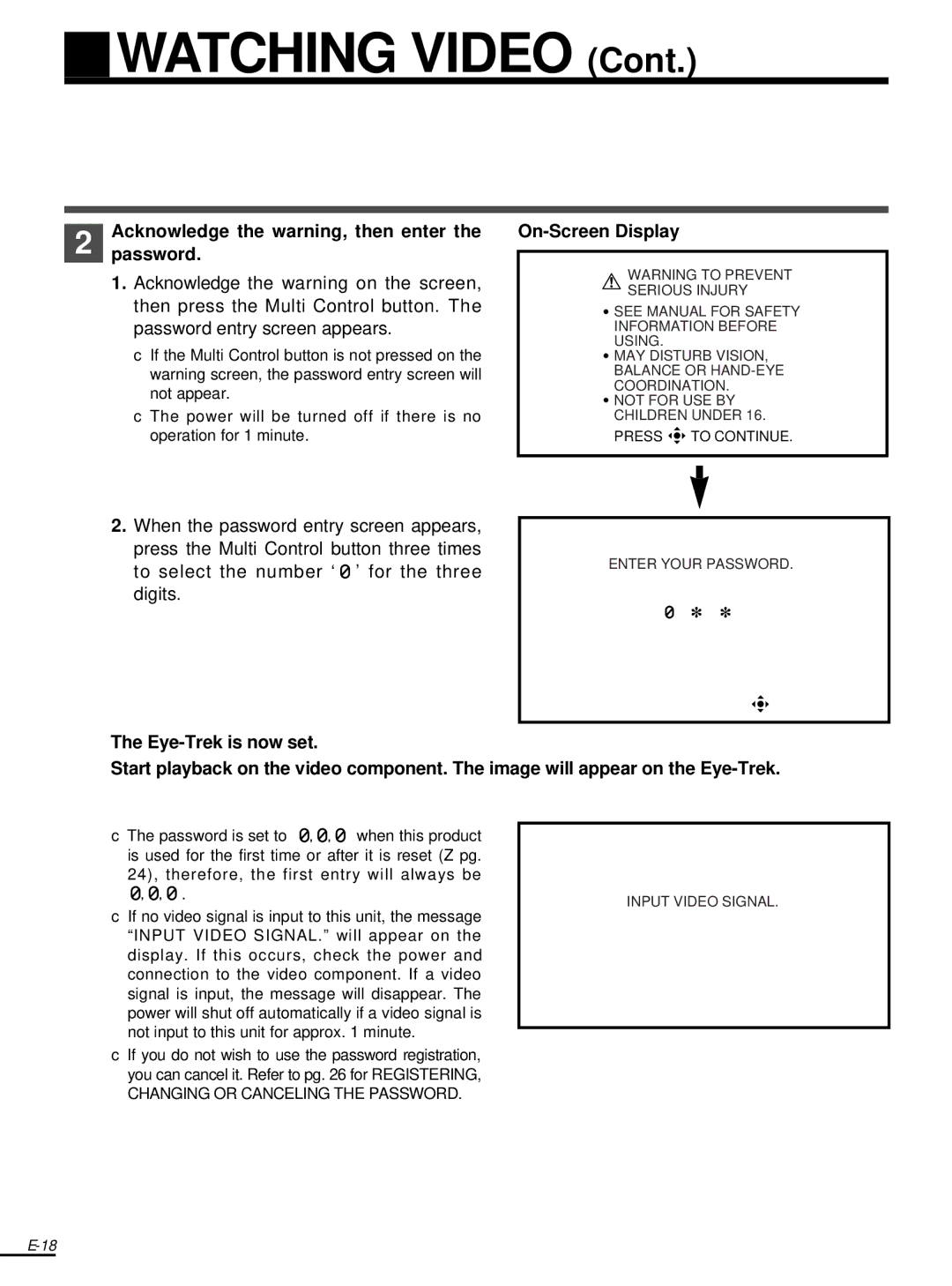 Olympus FMD-250W instruction manual Watching Video 