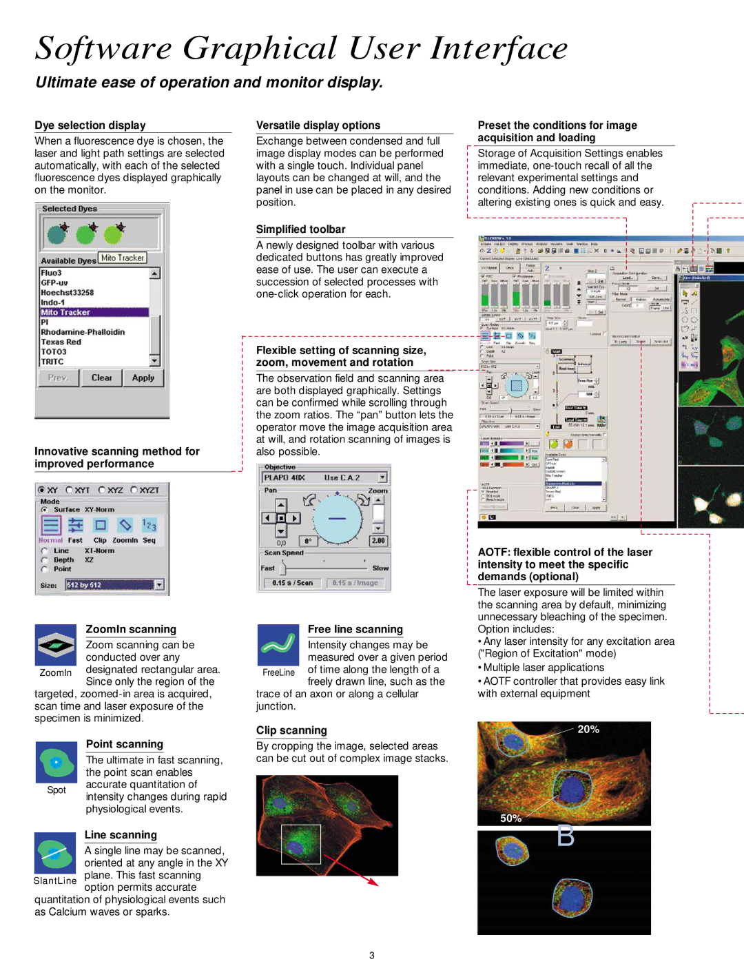 Olympus FV300 manual Software Graphical User Interface 