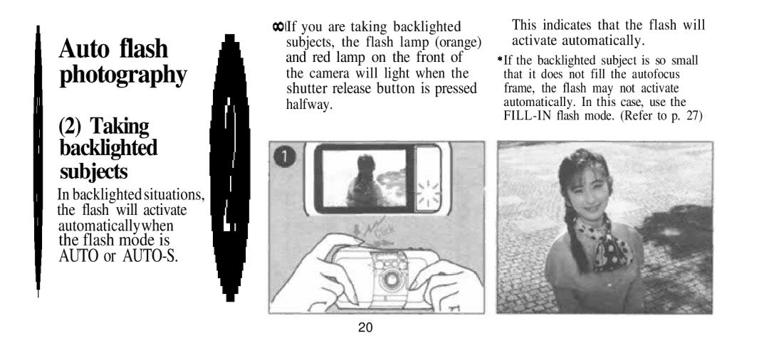 Olympus Infinity Stylus manual Auto flash 