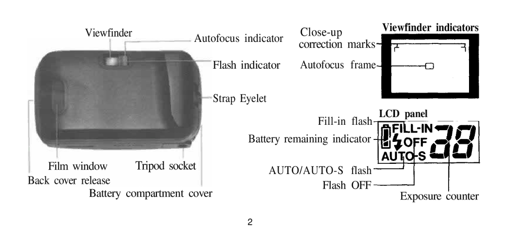 Olympus Infinity Stylus manual Close-up, Tripod socket 