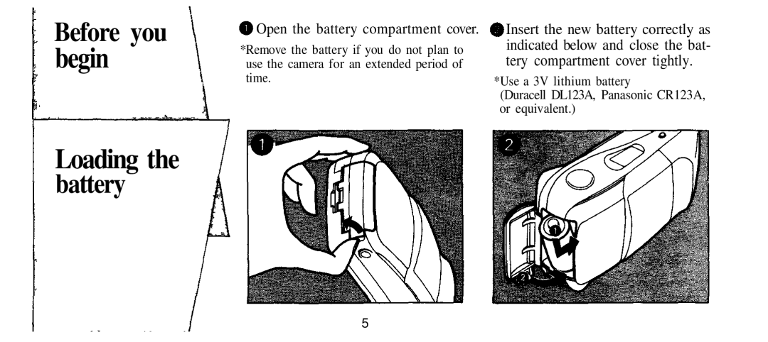 Olympus Infinity Stylus manual Before you, Battery, Tery compartment cover tightly 