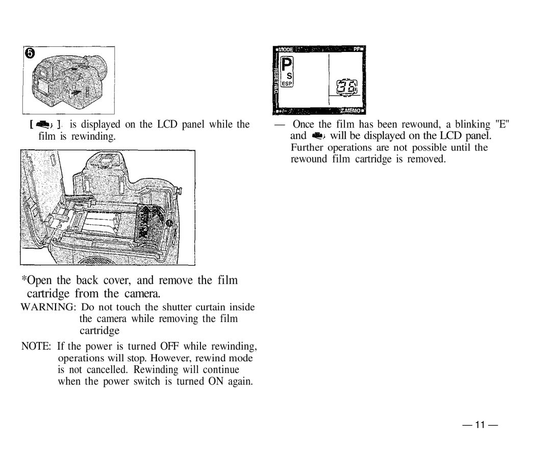 Olympus IS-1 manual Is displayed on the LCD panel while 