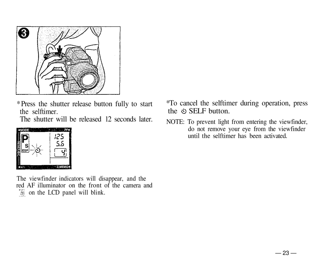 Olympus IS-1 manual On the LCD panel will blink 