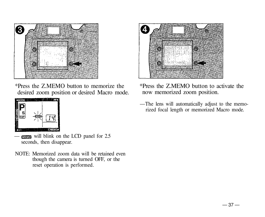 Olympus IS-1 manual Will blink on the LCD panel for 2.5 seconds, then disappear 