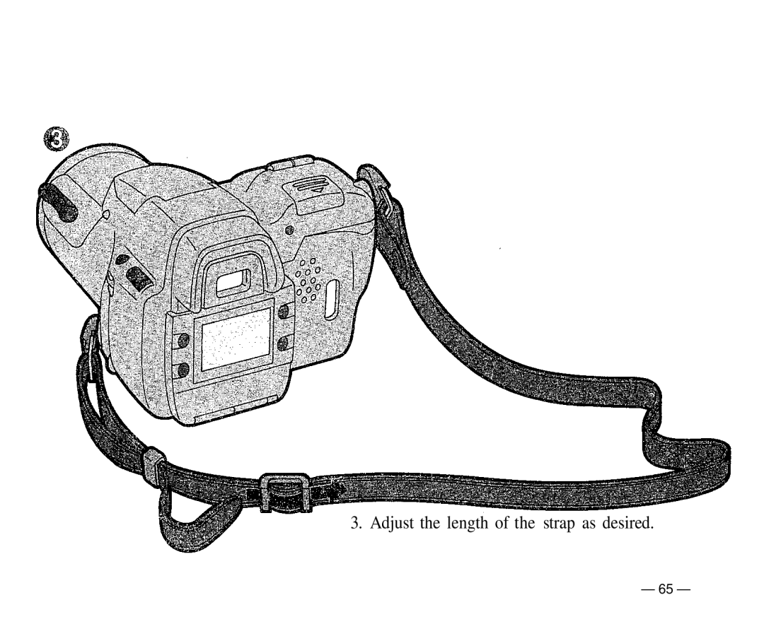 Olympus IS-1 manual Adjust the length of the strap as desired 