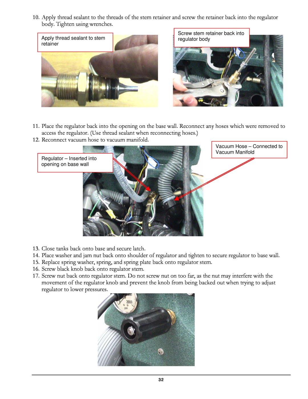 Olympus M1200 manual Reconnect vacuum hose to vacuum manifold 