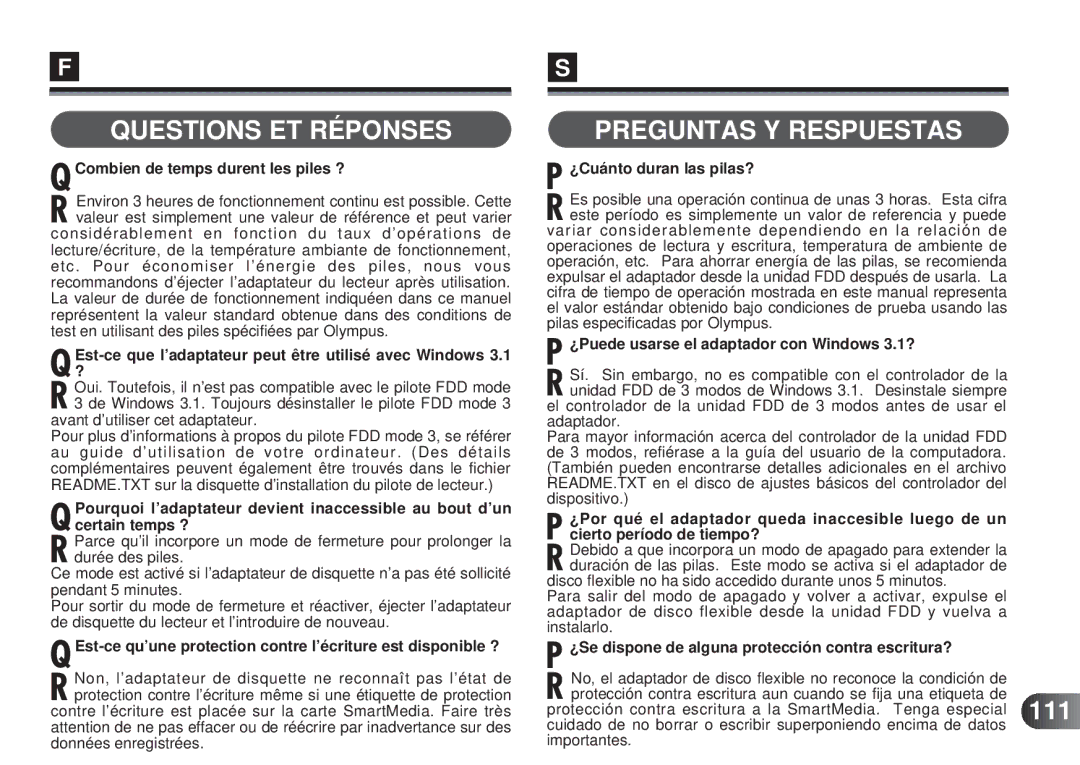 Olympus MAFP-1E manual Questions ET Réponses, Preguntas Y Respuestas 