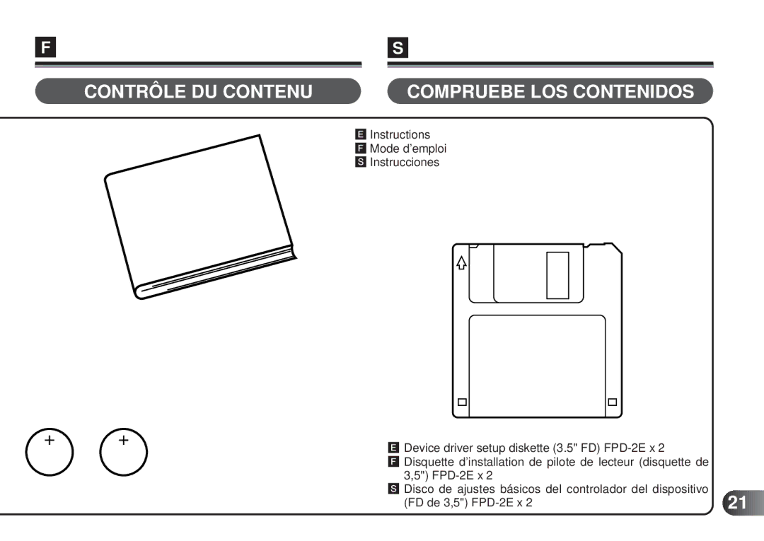 Olympus MAFP-1E manual Contrôle DU Contenu Compruebe LOS Contenidos 