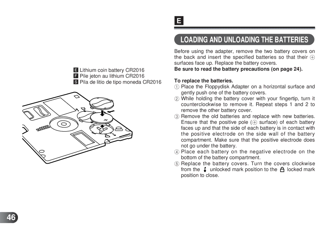 Olympus MAFP-1E manual Loading and Unloading the Batteries 