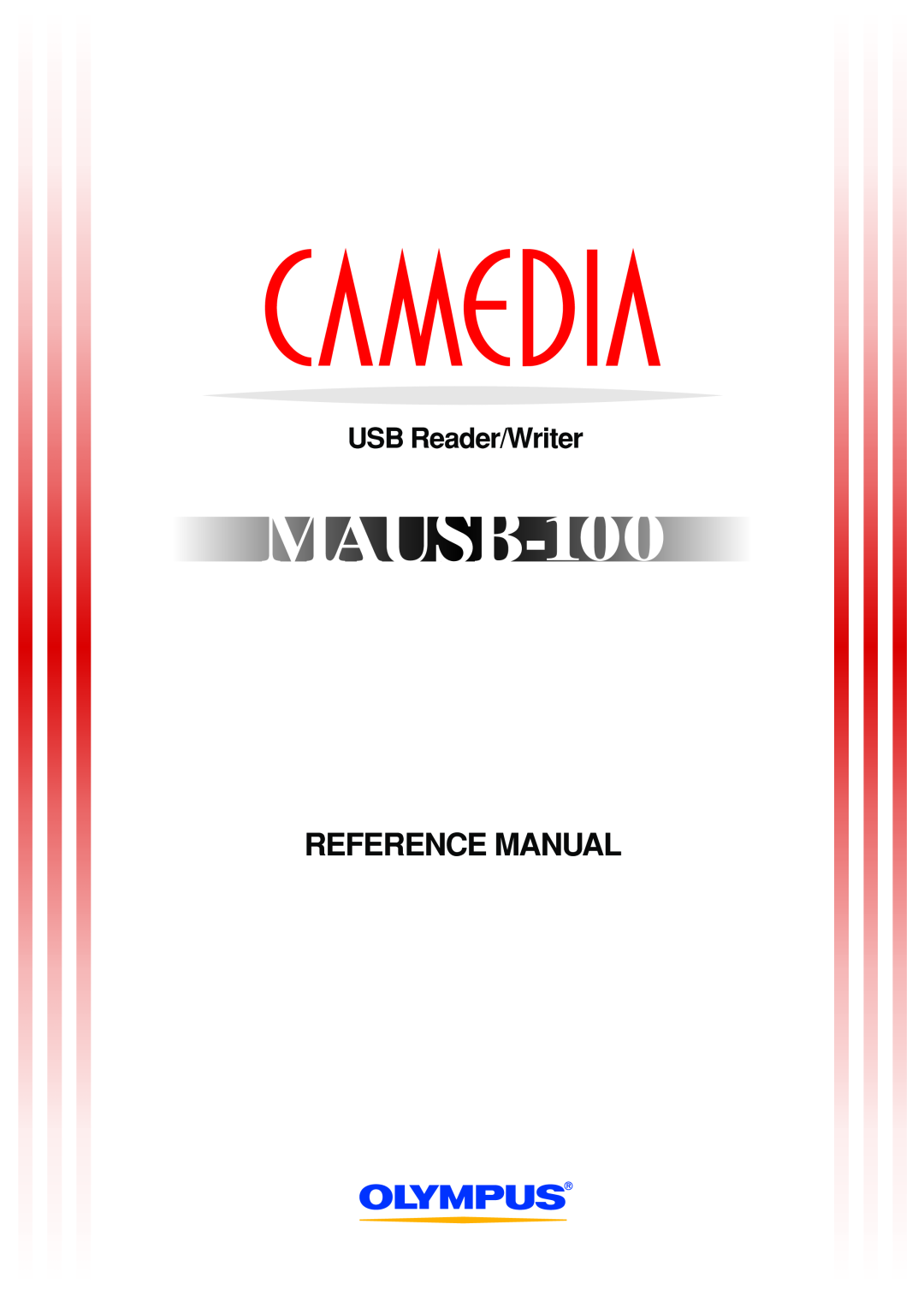 Olympus MAUSB-100 manual Reference Manual, USB Reader/Writer 