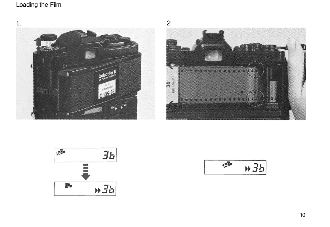 Olympus Motor Drive 2 manual Loading the Film 