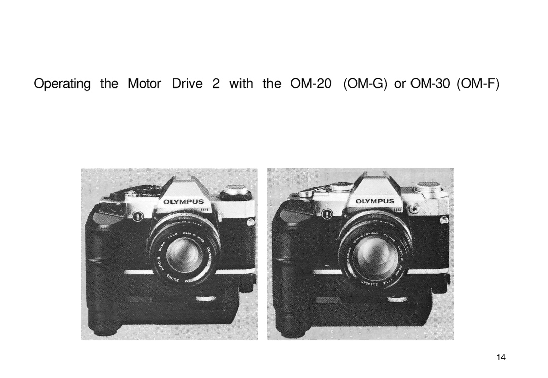 Olympus Motor Drive 2 manual 