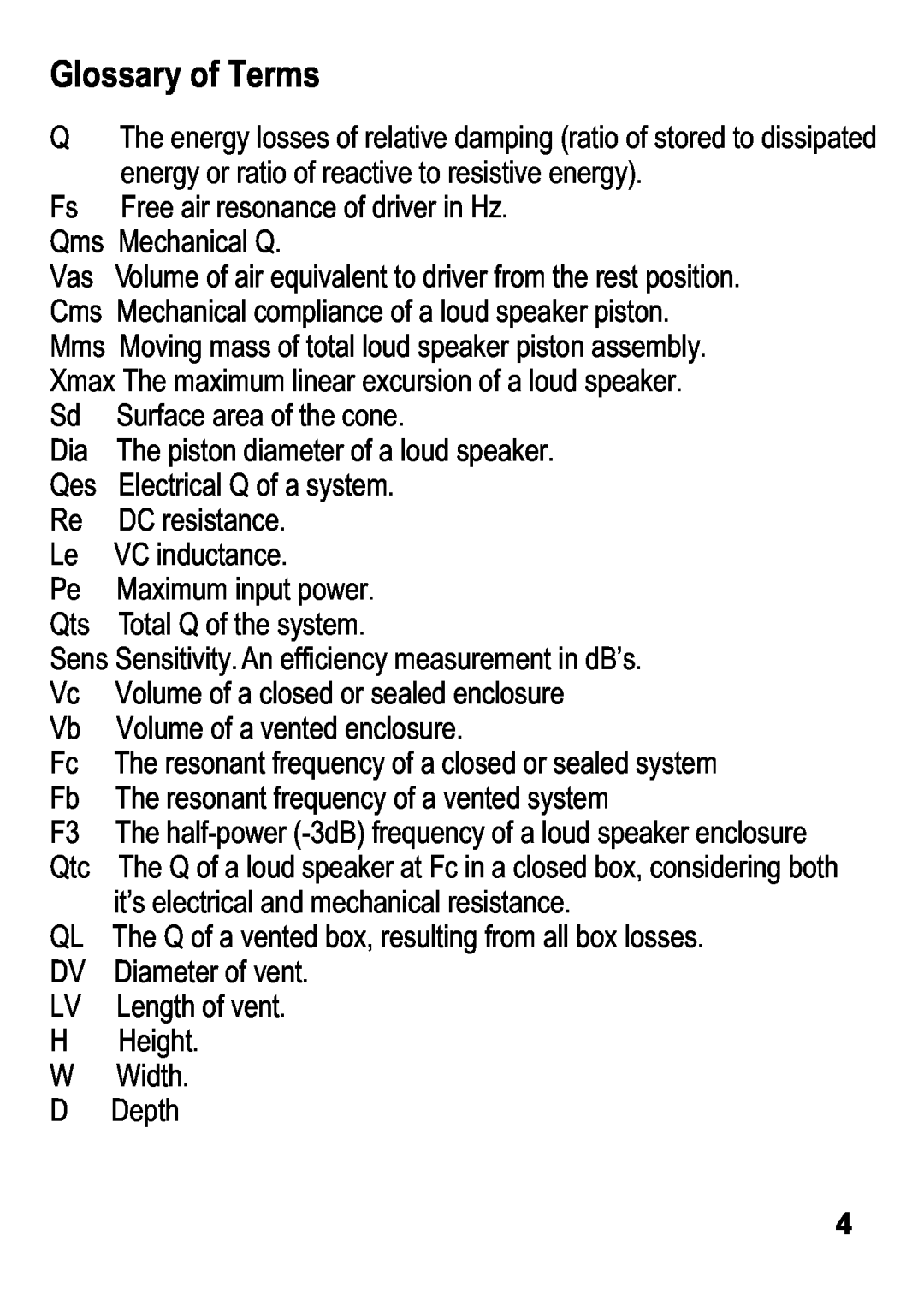 Olympus OLM1615, OLM2412, OLM1612, OLM2415 manual Glossary of Terms 