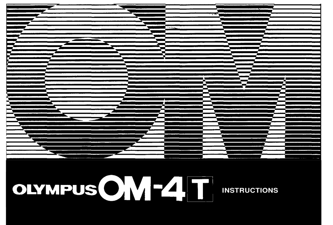 Olympus 101200, om-4t manual Instructions 