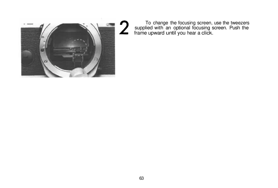 Olympus om-4t, 101200 manual Frame upward until you hear a click 