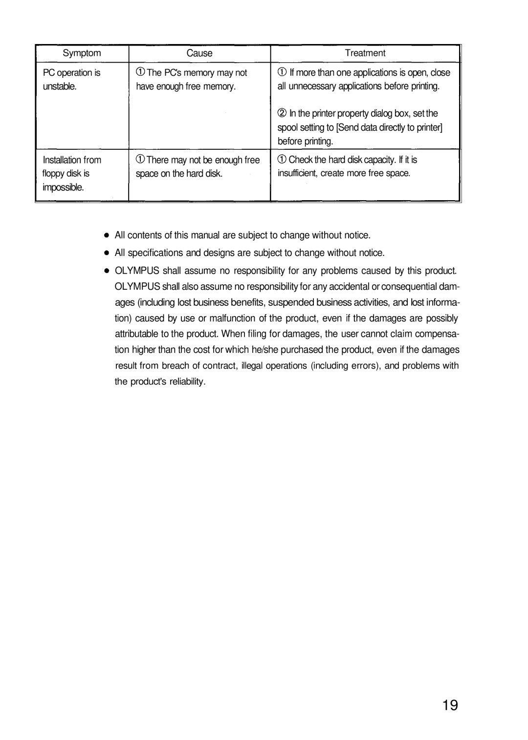 Olympus P-200 manual Before printing 