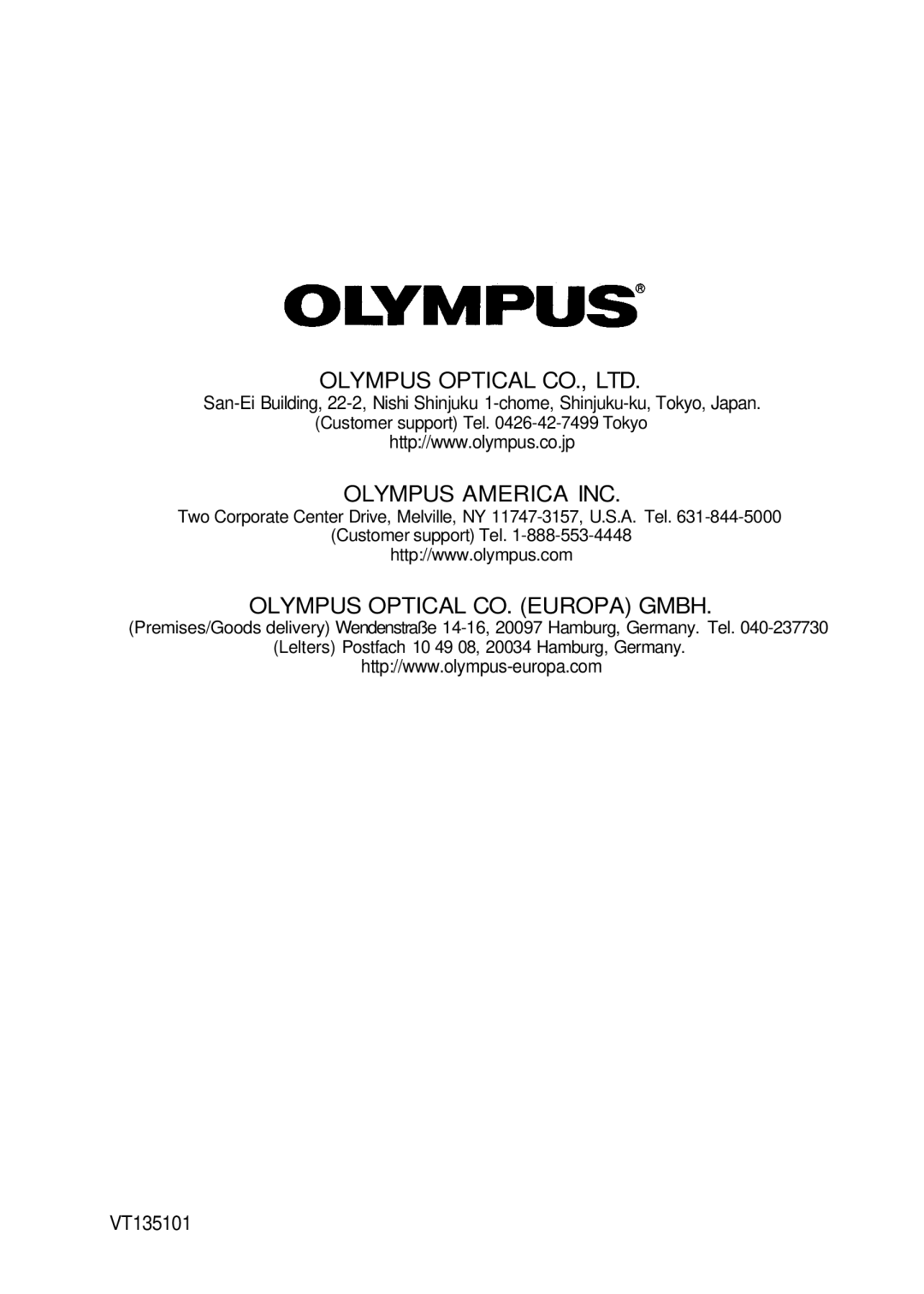 Olympus P-200 manual Olympus America INC 