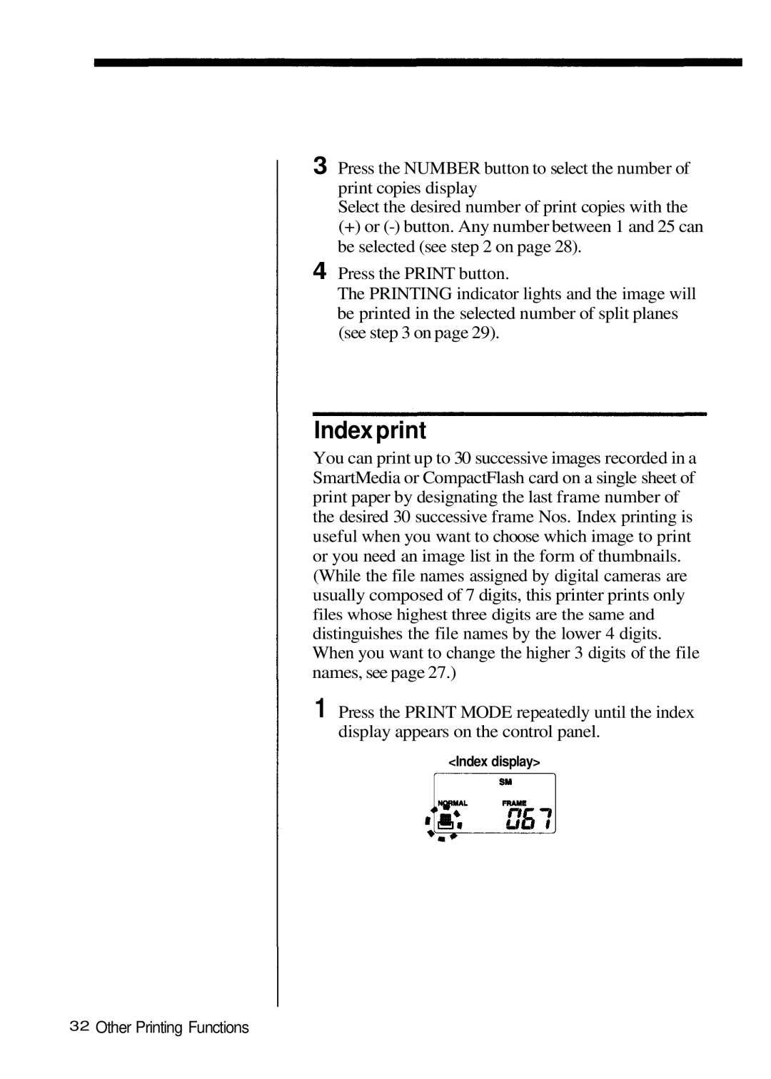 Olympus P-200 manual Indexprint 