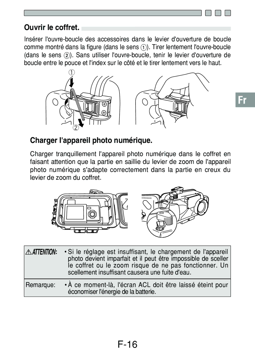 Olympus PT-017 manual Ouvrir le coffret, Charger lappareil photo numérique 