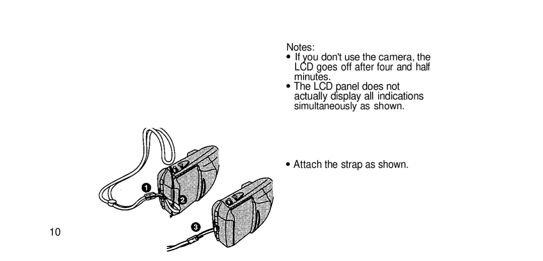 Olympus RC-200 manual Simultaneously as shown Attach the strap as shown 