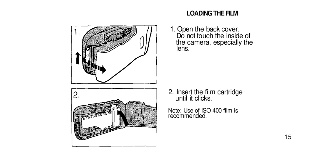 Olympus RC-200 manual Loading the Film, Recommended 