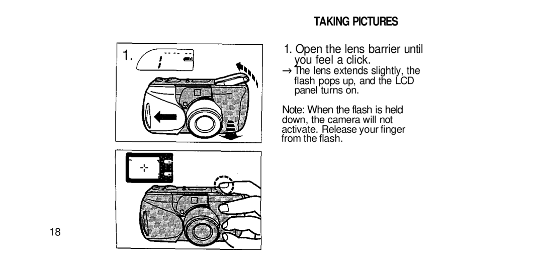 Olympus RC-200 manual Taking Pictures 