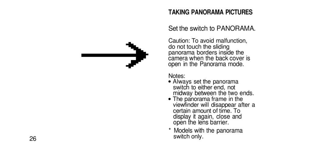 Olympus RC-200 manual Do not touch the sliding, Panorama borders inside, Open in the Panorama mode, Always set the panorama 