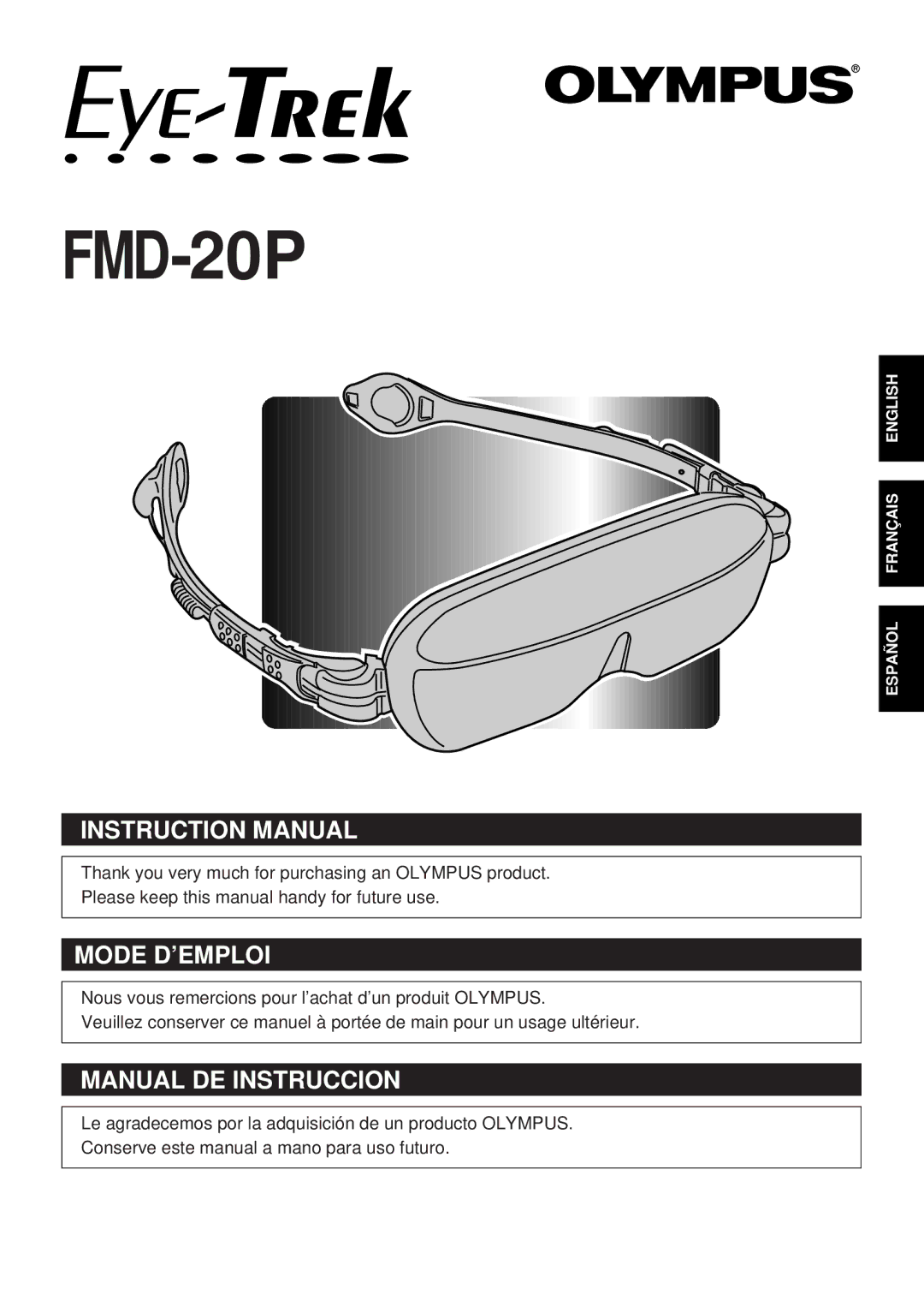 Olympus SCPH-10130U instruction manual FMD-20P 