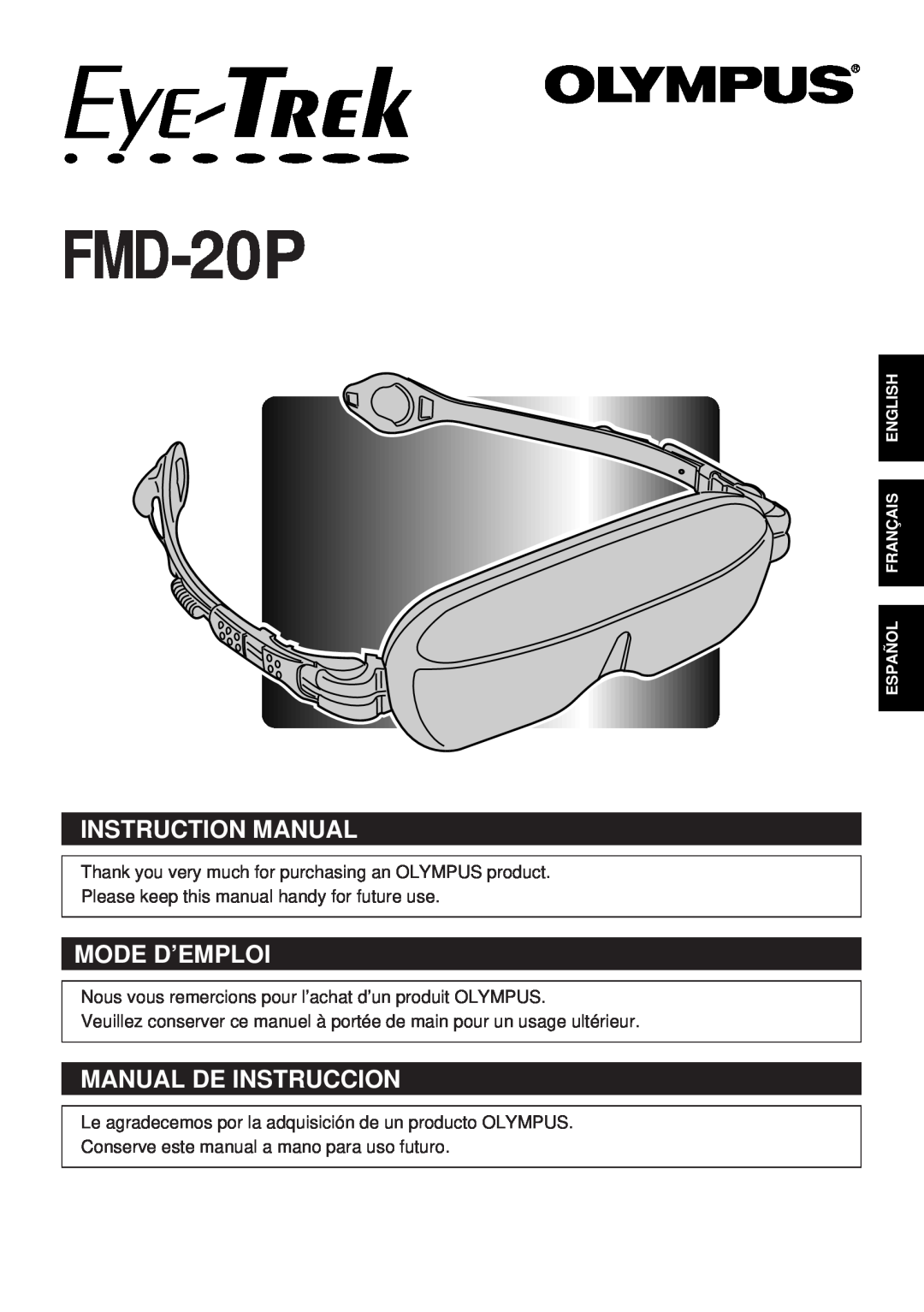 Olympus SCPH-10130U instruction manual FMD-20P, Mode D’Emploi, Manual De Instruccion 