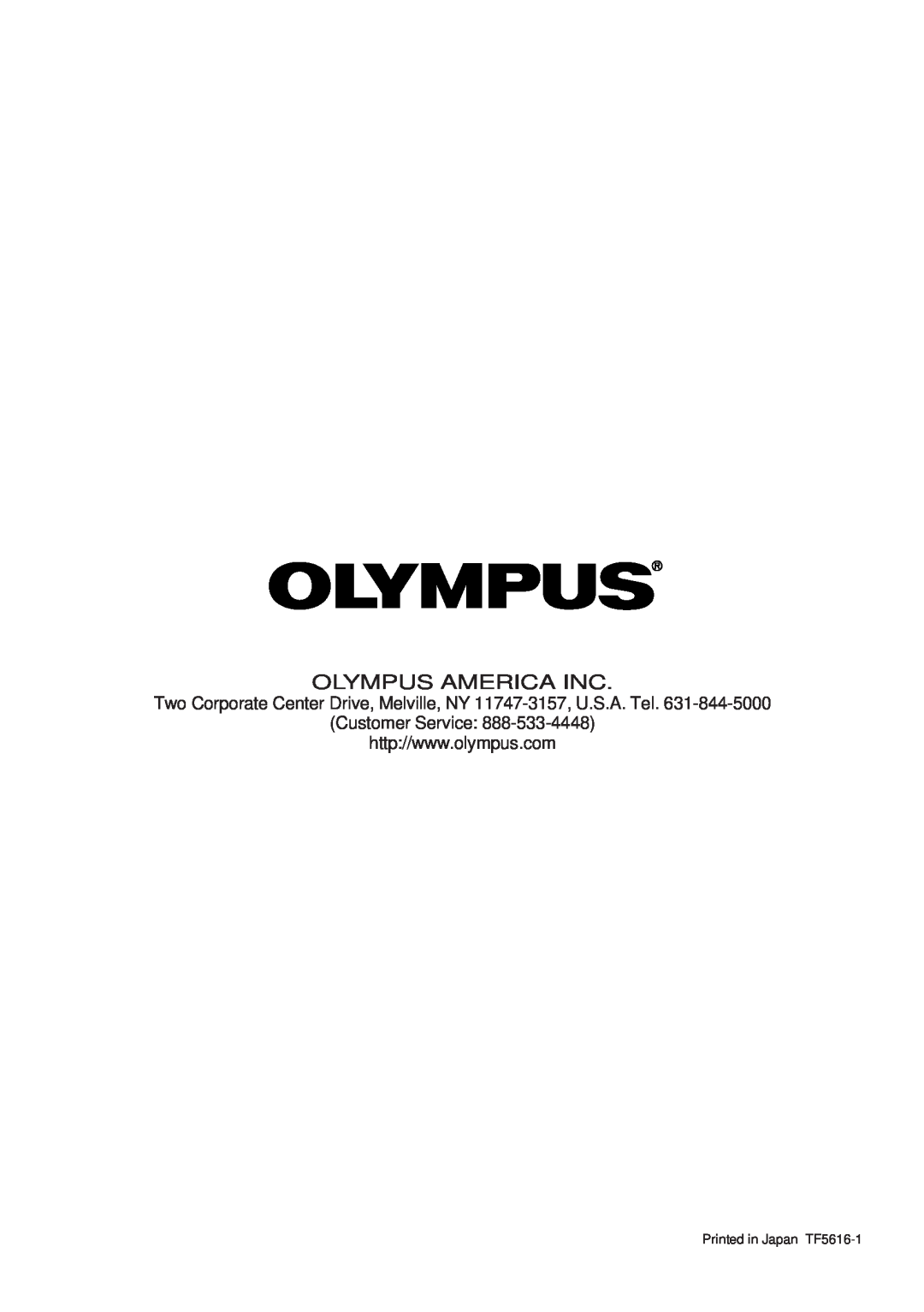 Olympus SCPH-10130U instruction manual Olympus America Inc 