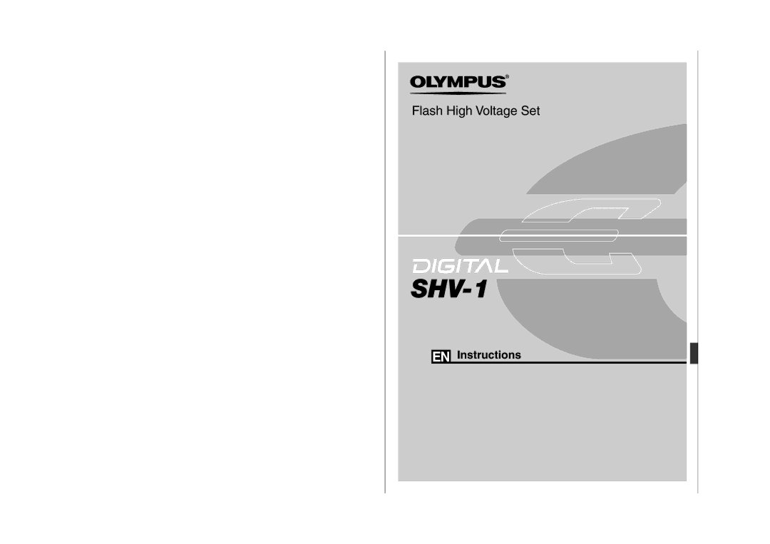 Olympus SHV-1 manual 