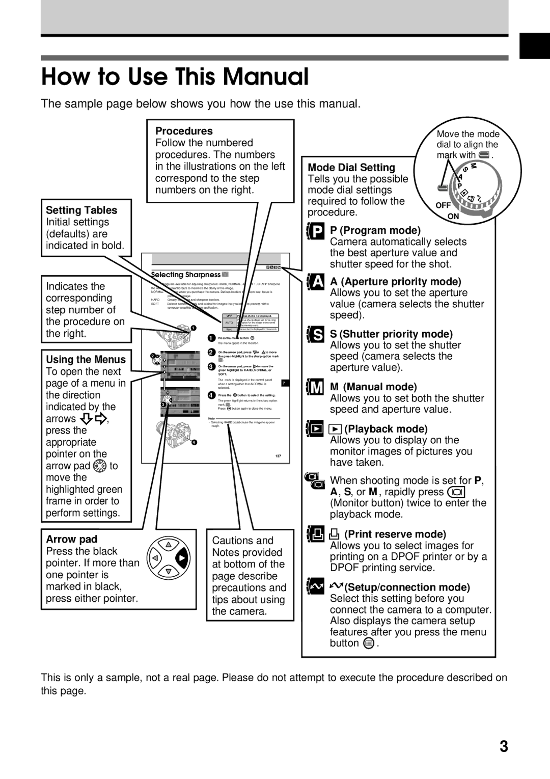 Olympus VT1621-01 manual How to Use This Manual 