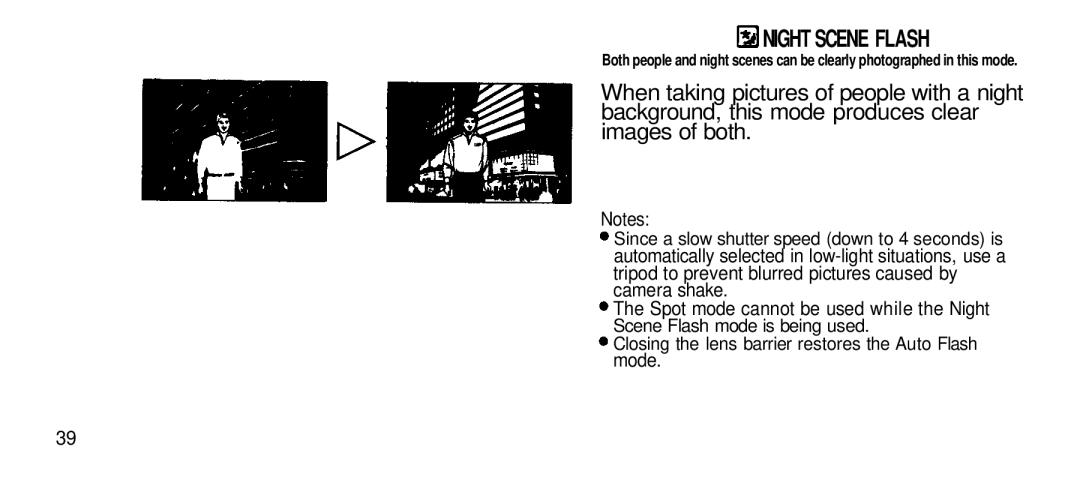 Olympus Zoom 80 Wide DIX manual Night Scene Flash 